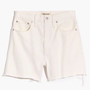 Madewell The Momjean Short in Tile White